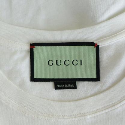Gucci Front Logo Print Short Sleeve T-Shirt White — view 6