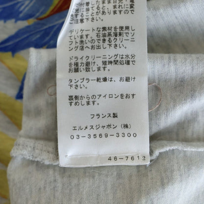 Hermes Front Phoenix Print Short Sleeve T-Shirt Gray — view 8
