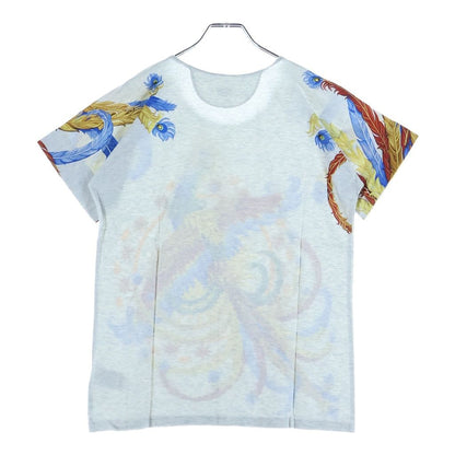 Hermes Front Phoenix Print Short Sleeve T-Shirt Gray — view 2