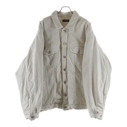 Balenciaga Oversized Padded Denim Jacket White