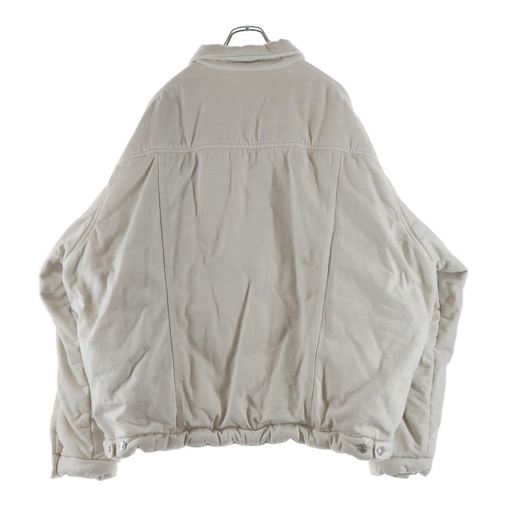 Balenciaga Oversized Padded Denim Jacket White — view 2