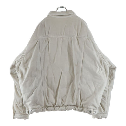 Balenciaga Oversized Padded Denim Jacket White — view 2