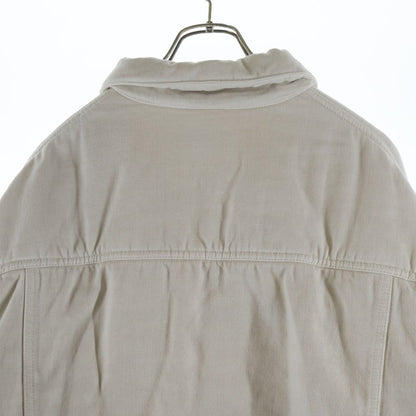 Balenciaga Oversized Padded Denim Jacket White — view 4