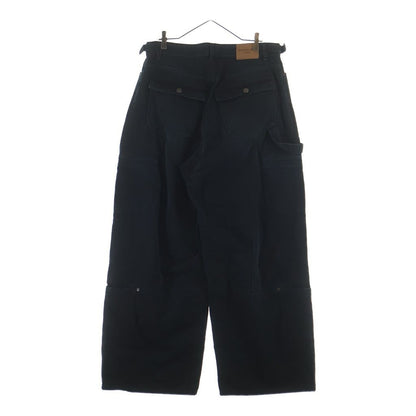 Balenciaga Soft Black Hand Denim Pants Wide Cargo — view 2