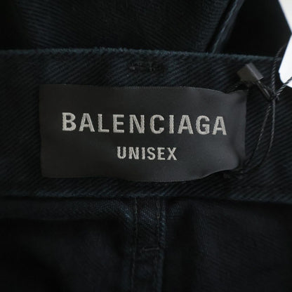 Balenciaga Soft Black Hand Denim Pants Wide Cargo — view 6