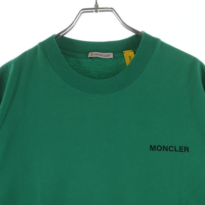 Moncler Logo Tee Double Sided Print Short Sleeve T-Shirt Green — view 3