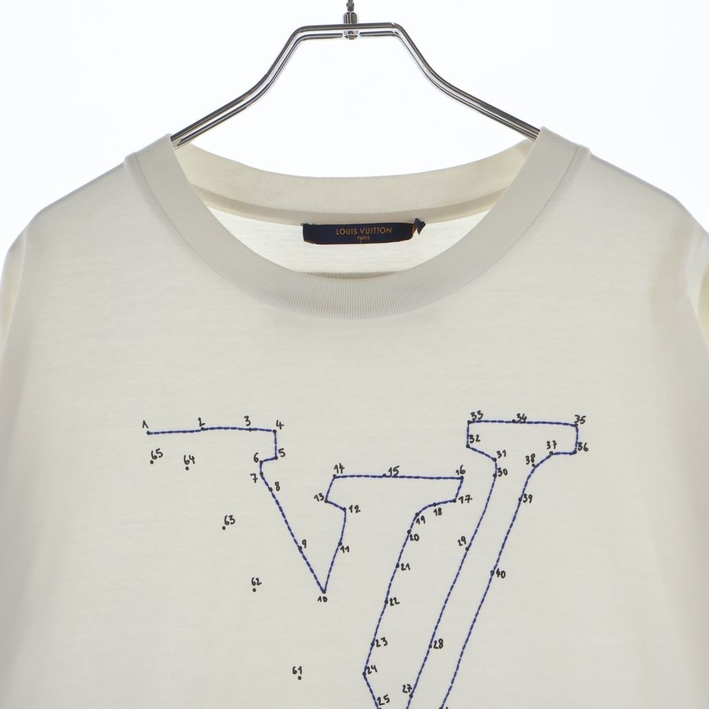 Louis Vuitton LV Stitch Embroidery T-Shirt White — view 3
