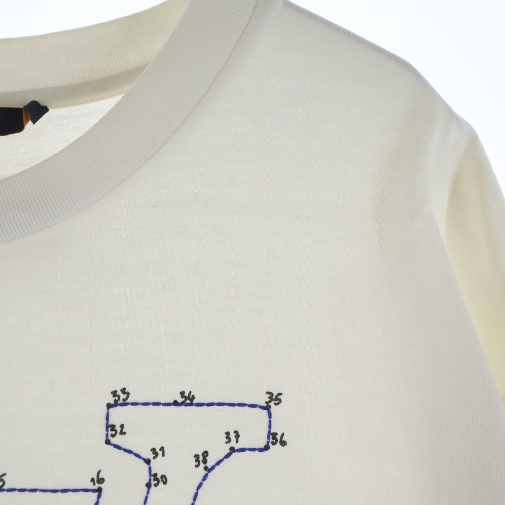 Louis Vuitton LV Stitch Embroidery T-Shirt White — view 4