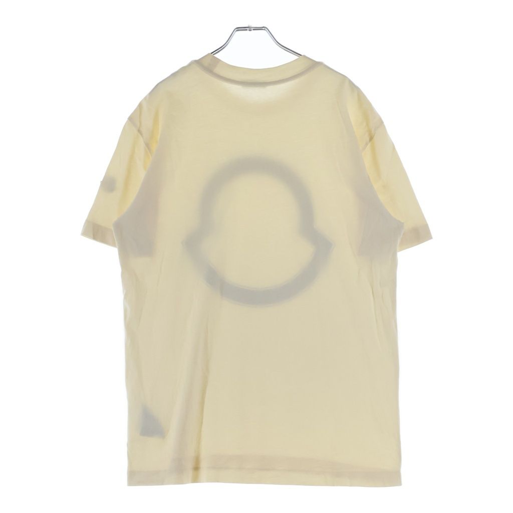 Moncler Studs Logo Tee Front Print Crew Neck Short Sleeve T-Shirt Ivory — view 2