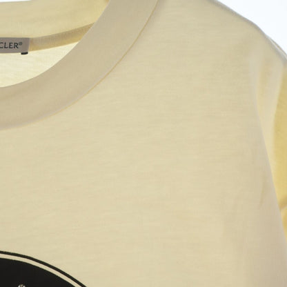 Moncler Studs Logo Tee Front Print Crew Neck Short Sleeve T-Shirt Ivory — view 5