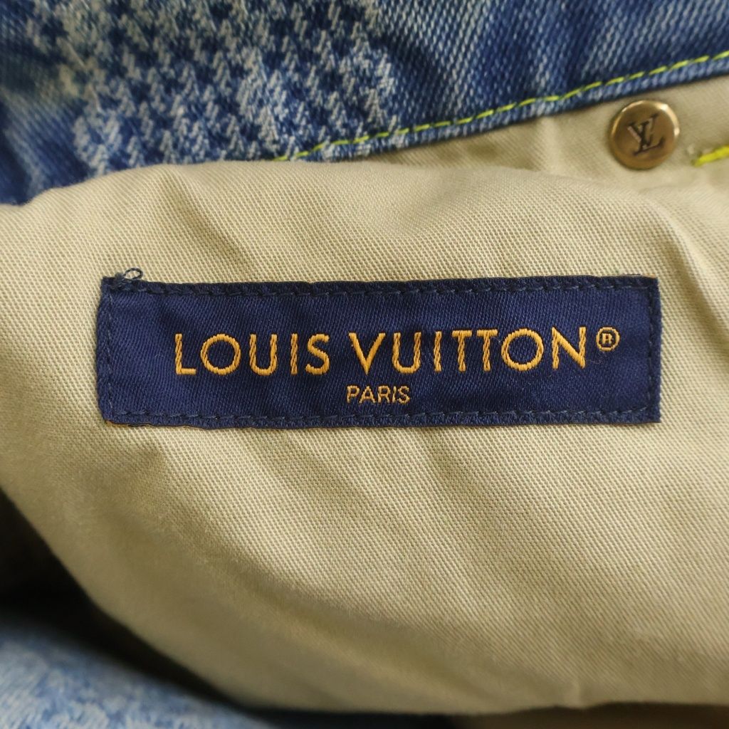 Louis Vuitton Damier Denim Skate Pants Indigo — view 6