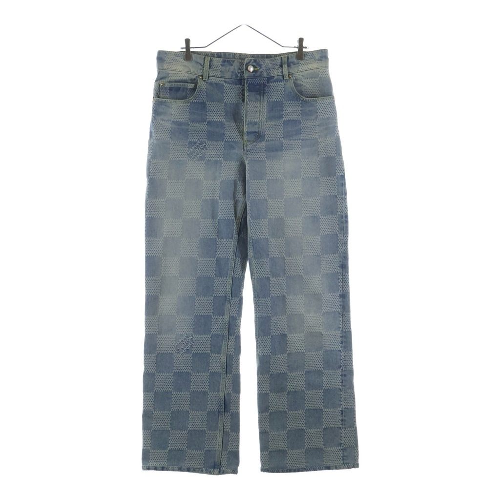 Louis Vuitton Damier Denim Skate Pants Indigo