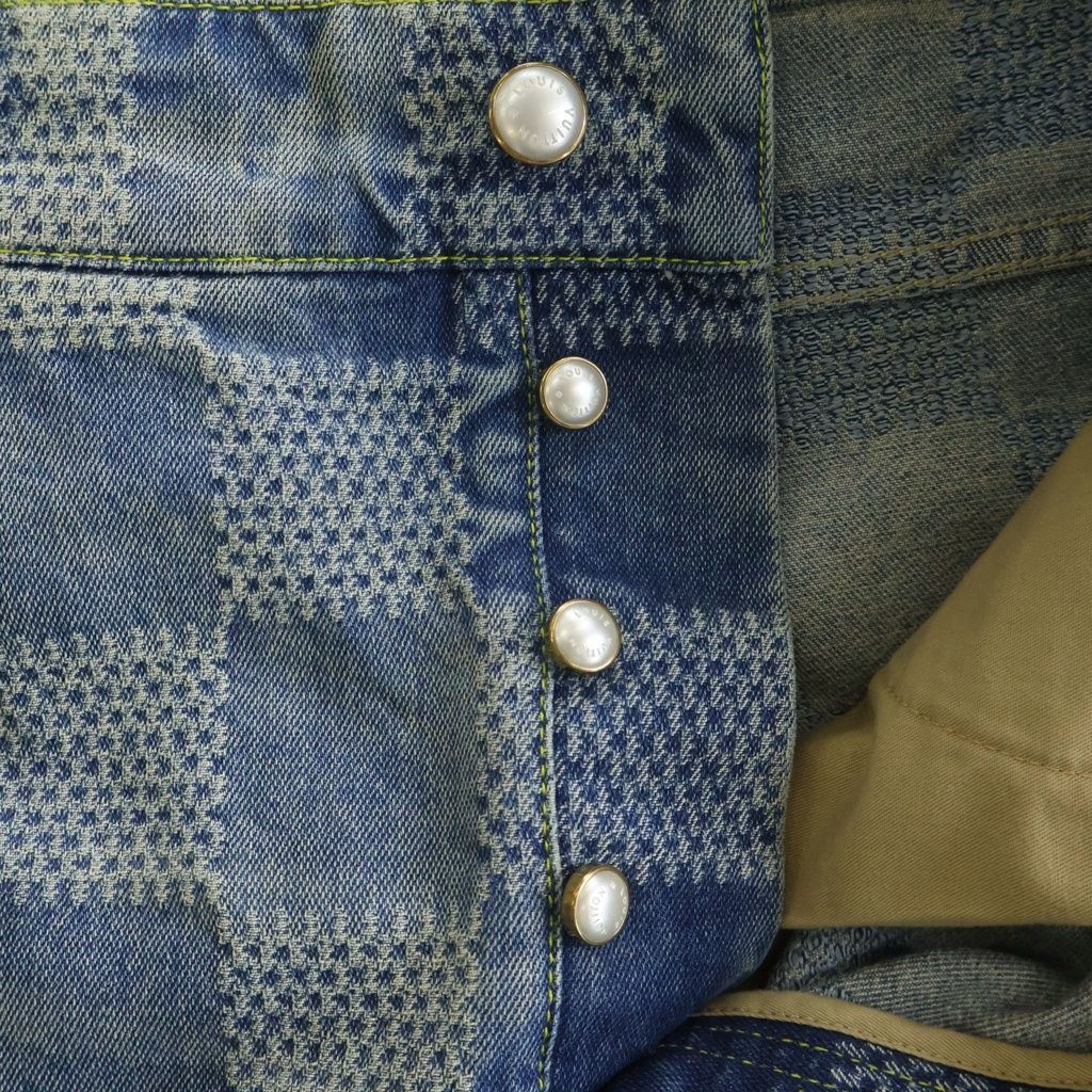 Louis Vuitton Damier Denim Skate Pants Indigo — view 5