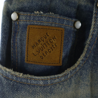 Louis Vuitton Sunfaded Effect Denim Skate Pants Indigo — view 3