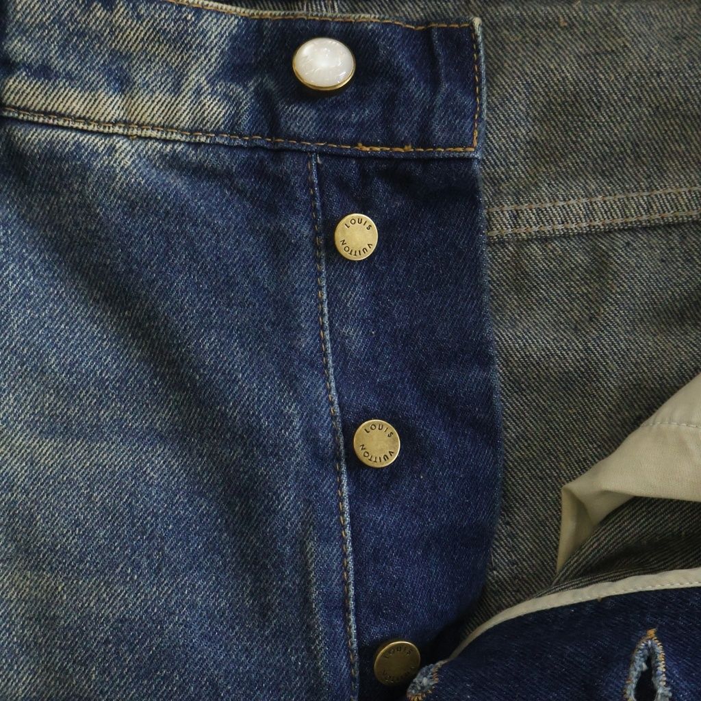 Louis Vuitton Sunfaded Effect Denim Skate Pants Indigo — view 5