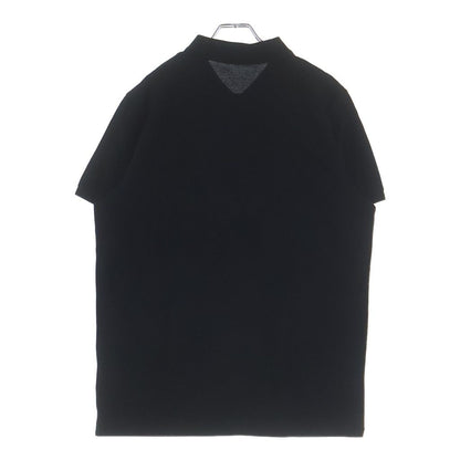 Moncler Short Sleeved Polo Shirt Logo Patch Top Black — view 2