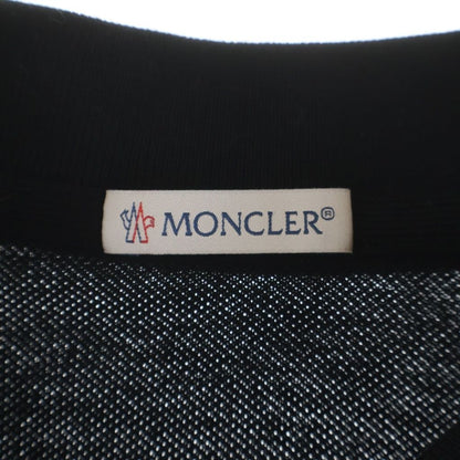Moncler Short Sleeved Polo Shirt Logo Patch Top Black — view 7