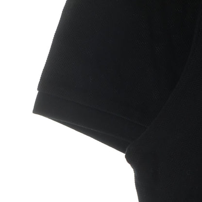 Moncler Short Sleeved Polo Shirt Logo Patch Top Black — view 6