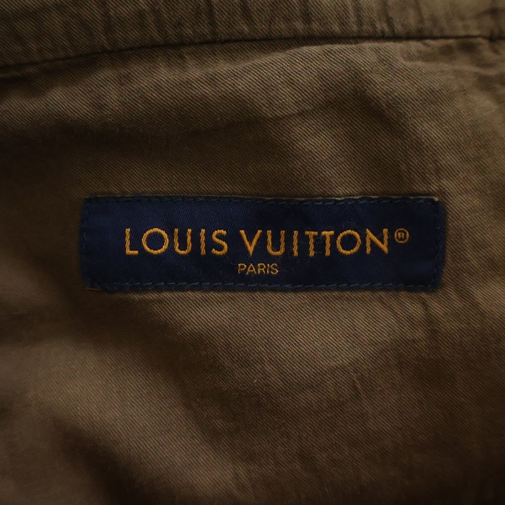 Louis Vuitton Damier Work Denim Pants Double Neck Painter Brown — view 6