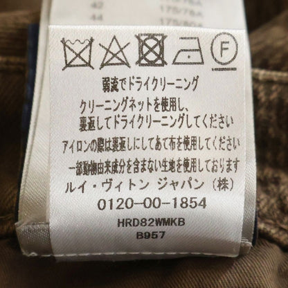 Louis Vuitton Damier Work Denim Pants Double Neck Painter Brown — view 8