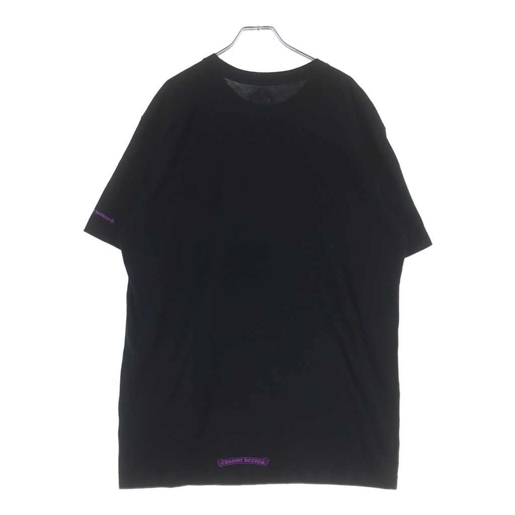 Chrome Hearts CH T-Shirt Neck Logo Short Sleeve Black Purple — view 2