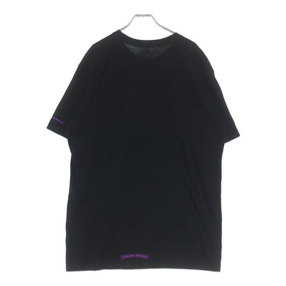 Chrome Hearts CH T-Shirt Neck Logo Short Sleeve Black Purple — view 2