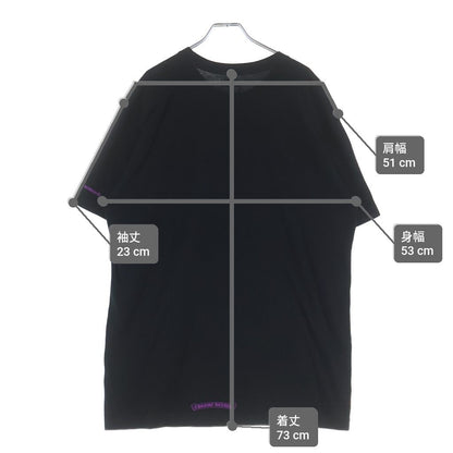 Chrome Hearts CH T-Shirt Neck Logo Short Sleeve Black Purple — view 9