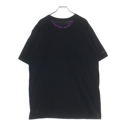 Chrome Hearts CH T-Shirt Neck Logo Short Sleeve Black Purple