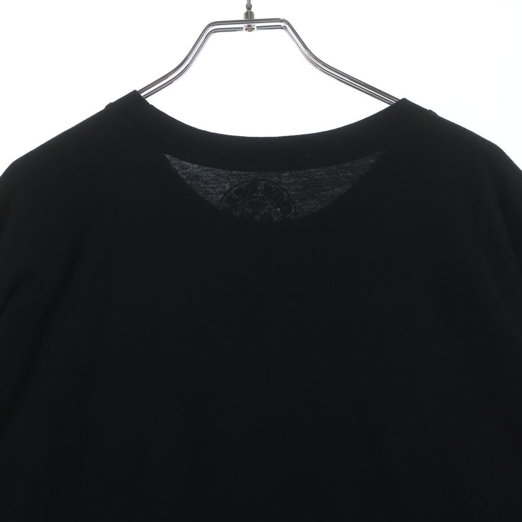 Chrome Hearts CH T-Shirt Neck Logo Short Sleeve Black Purple — view 4