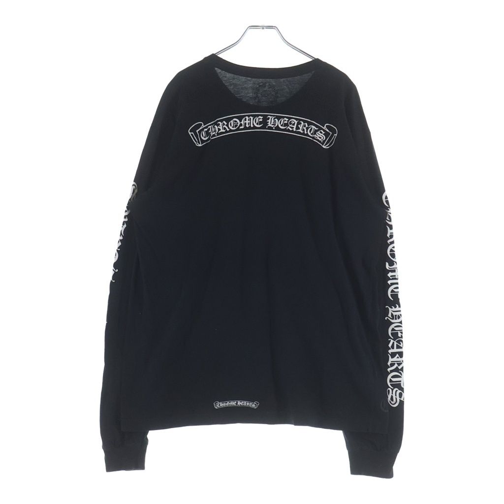Chrome Hearts CH L S T-Shirt Back Scroll Logo Long Sleeve T Black