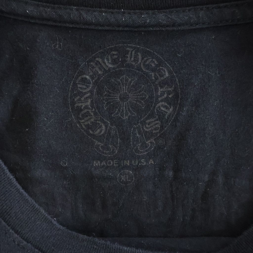 Chrome Hearts CH L S T-Shirt Back Scroll Logo Long Sleeve T Black — view 7