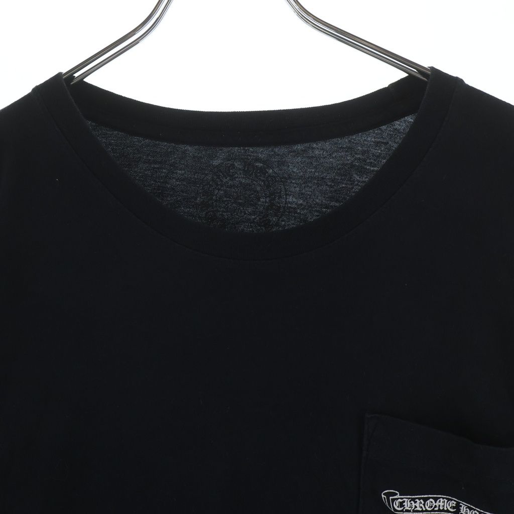 Chrome Hearts CH L S T-Shirt Back Scroll Logo Long Sleeve T Black — view 4