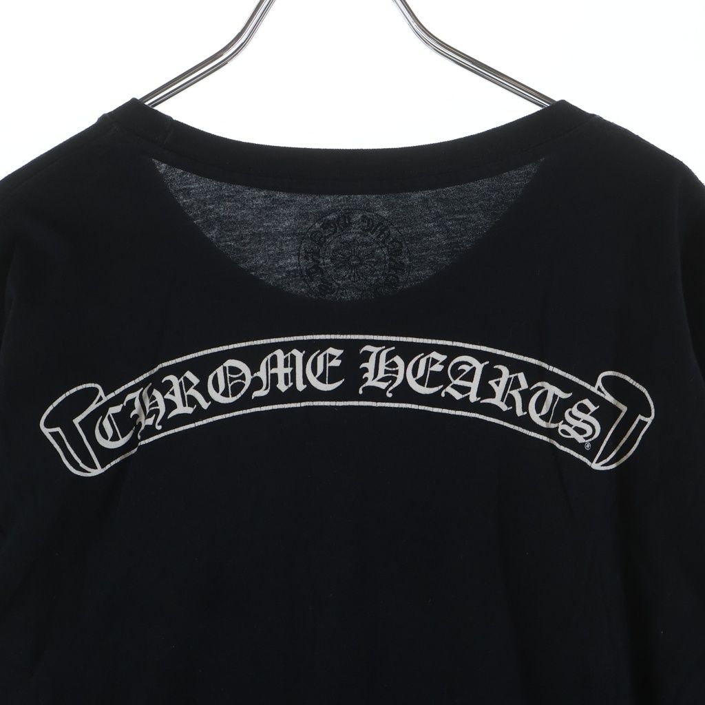 Chrome Hearts CH L S T-Shirt Back Scroll Logo Long Sleeve T Black — view 3