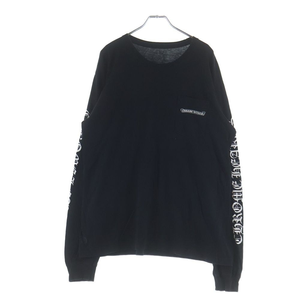 Chrome Hearts CH L S T-Shirt Back Scroll Logo Long Sleeve T Black — view 2