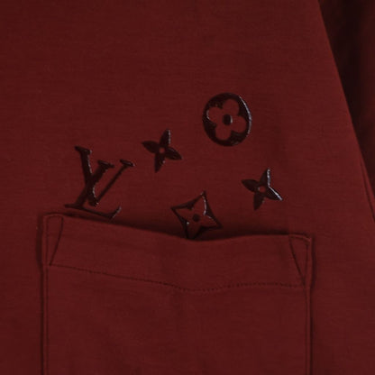Louis Vuitton Chest Pocket Monogram Logo Short Sleeve T-Shirt Red Cm s — view 4