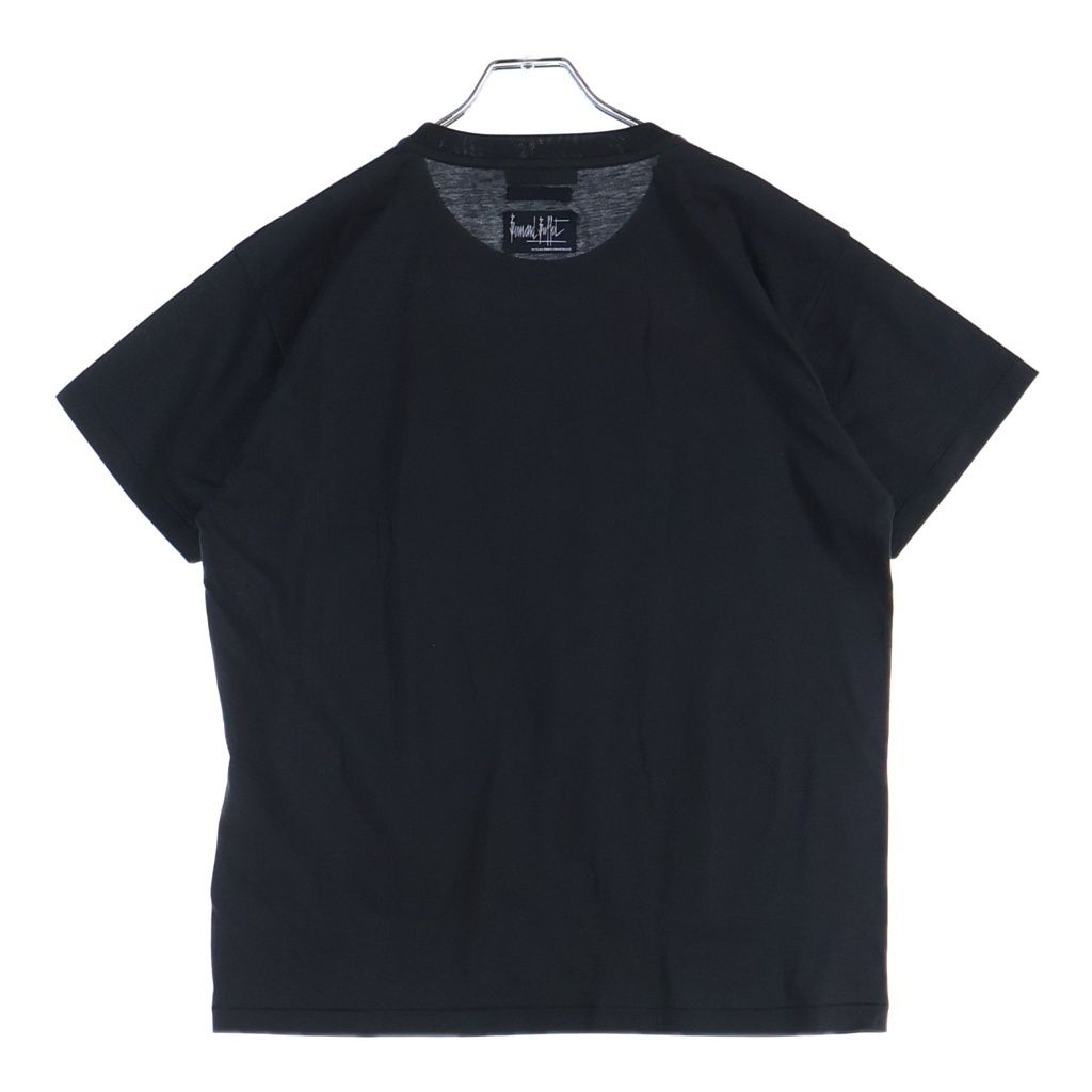 Prada Bernard Buffet Graphic Print Front Crew Neck Short Sleeve T-Shirt Black — view 2
