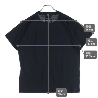 Prada Bernard Buffet Graphic Print Front Crew Neck Short Sleeve T-Shirt Black — view 9