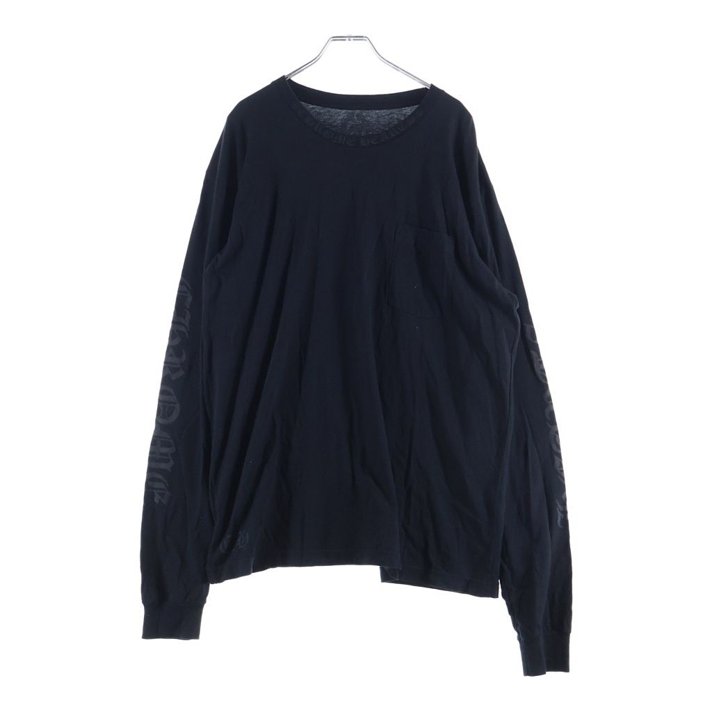Chrome Hearts CH LS Neck Logo Tee Print Long Sleeve T-Shirt Black
