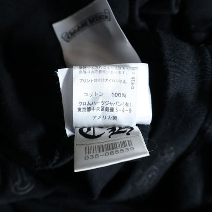 Chrome Hearts CH LS Neck Logo Tee Print Long Sleeve T-Shirt Black — view 8