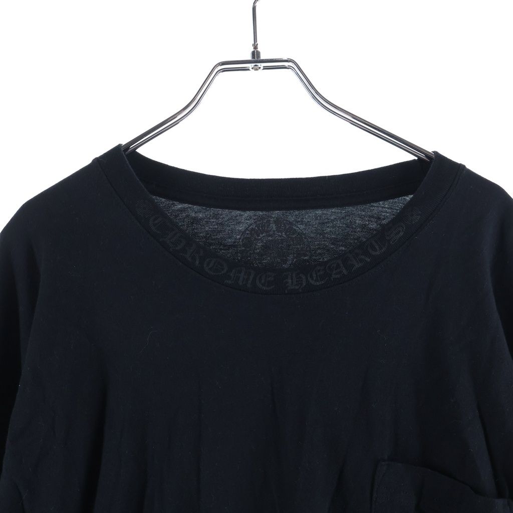 Chrome Hearts CH LS Neck Logo Tee Print Long Sleeve T-Shirt Black — view 3