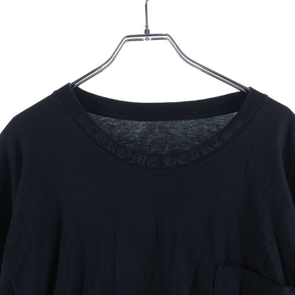 Chrome Hearts CH LS Neck Logo Tee Print Long Sleeve T-Shirt Black — view 3