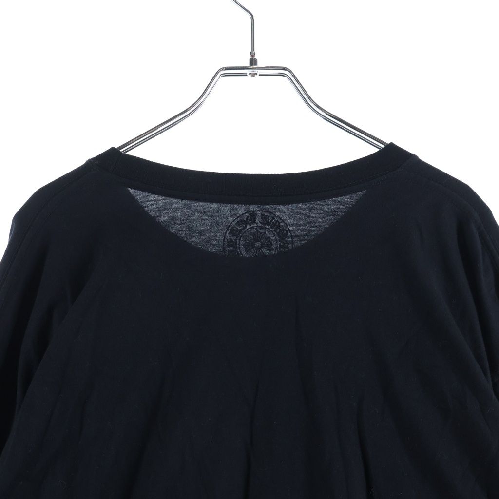Chrome Hearts CH LS Neck Logo Tee Print Long Sleeve T-Shirt Black — view 4
