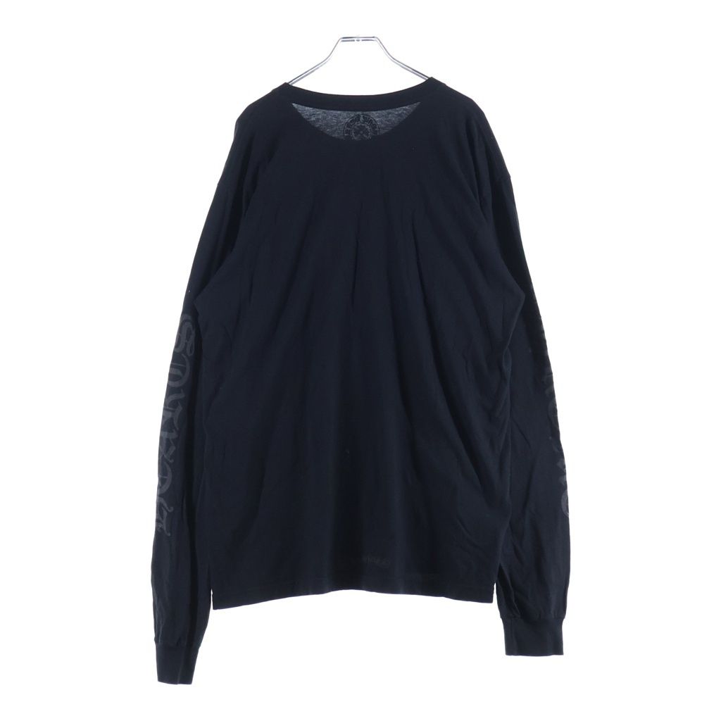 Chrome Hearts CH LS Neck Logo Tee Print Long Sleeve T-Shirt Black — view 2