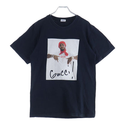 Gucci Supreme Mane Tee Front Print Short Sleeve T-Shirt Black