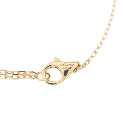 Cartier Diamant Leger Heart Necklace Diamond Pendant Chain Pink Gold — view 4