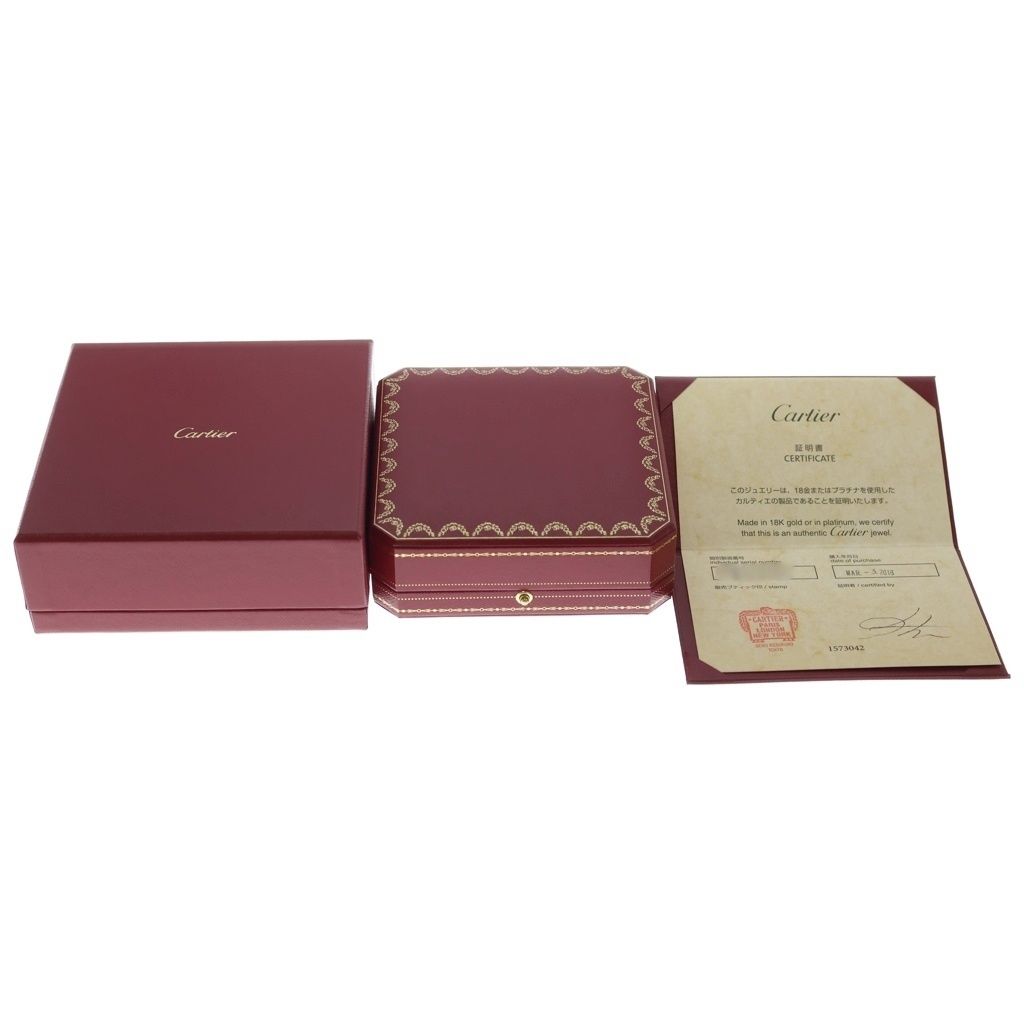Cartier Diamant Leger Heart Necklace Diamond Pendant Chain Pink Gold — view 6