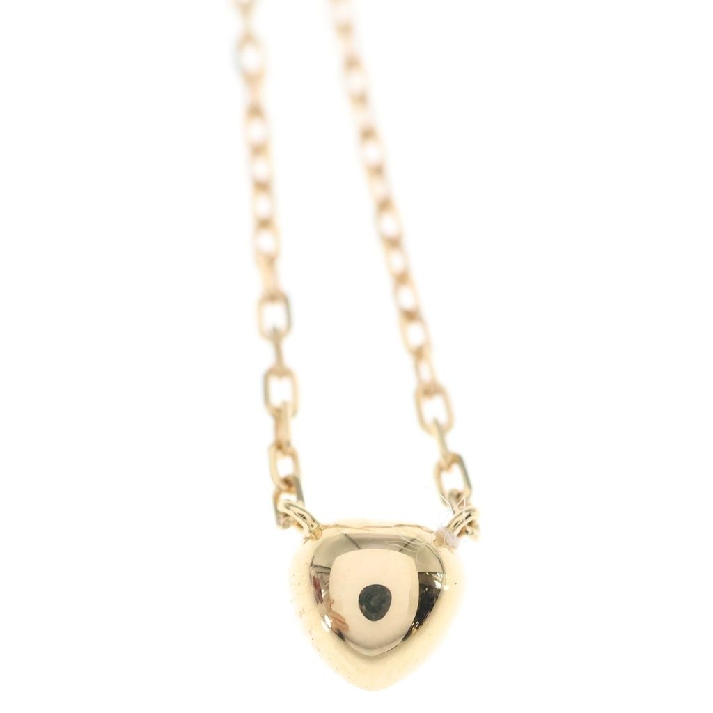 Cartier Diamant Leger Heart Necklace Diamond Pendant Chain Pink Gold — view 3