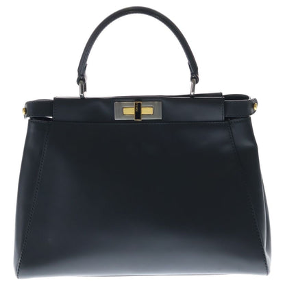 Fendi Peekaboo 2-Way Shoulder Bag Black Leather Gold — view 2