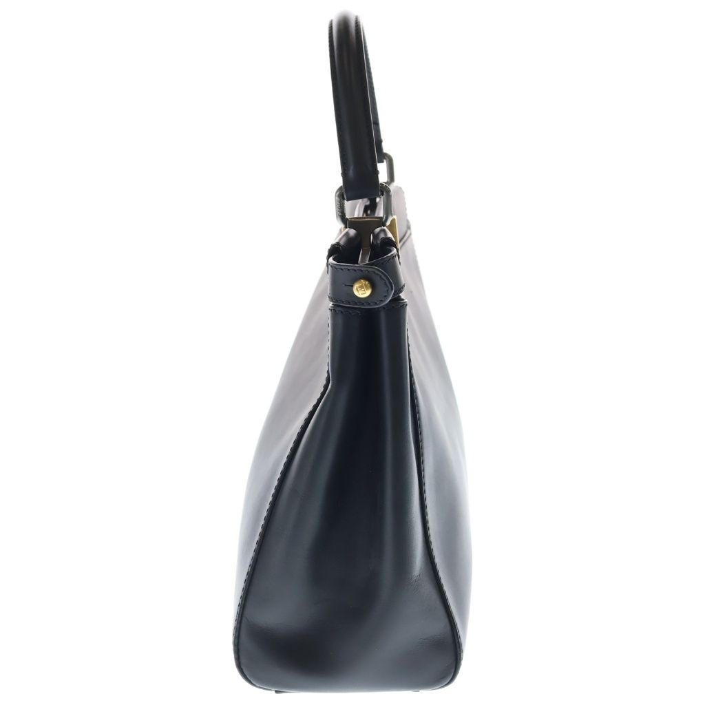 Fendi Peekaboo 2-Way Shoulder Bag Black Leather Gold — view 3