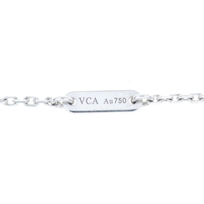 Van Cleef & Arpels Sweet Alhambra Pave Diamond Necklace White Gold — view 5